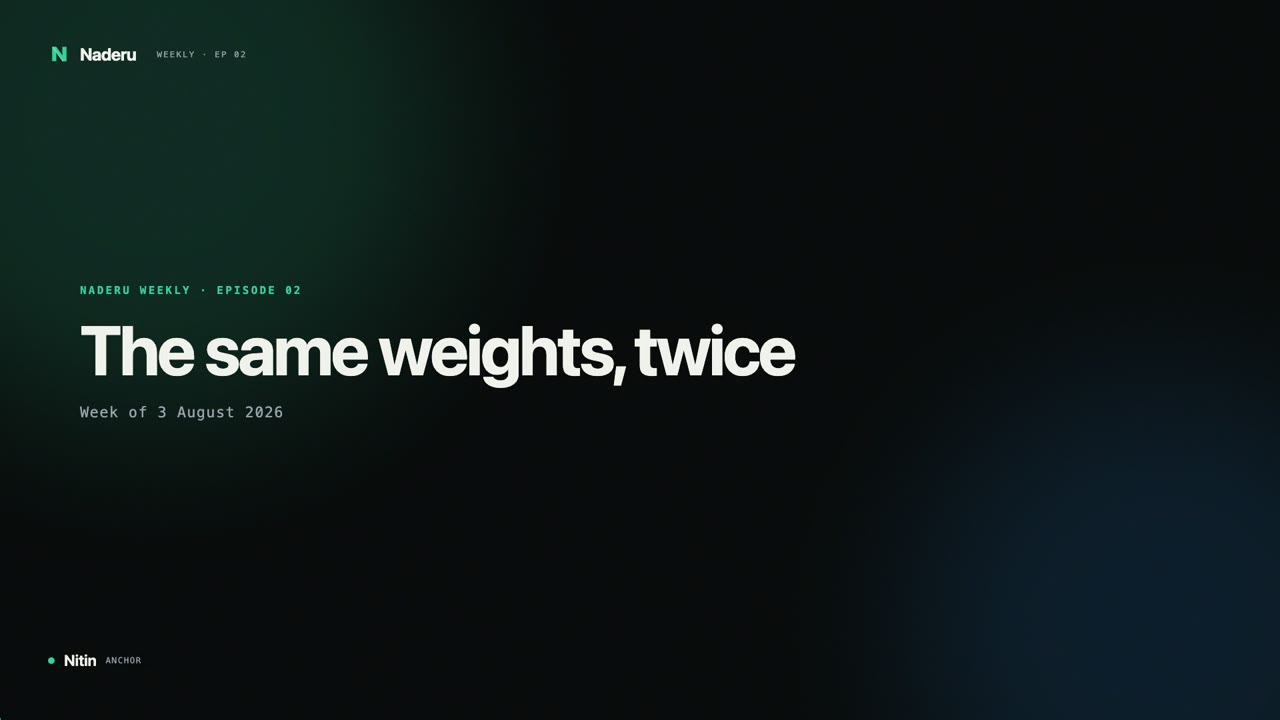 The same weights, twice